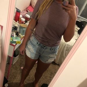 High waisted shorts